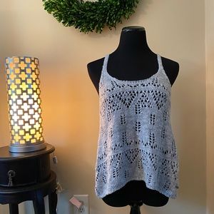 Grey Hollister Sweater Tank Top